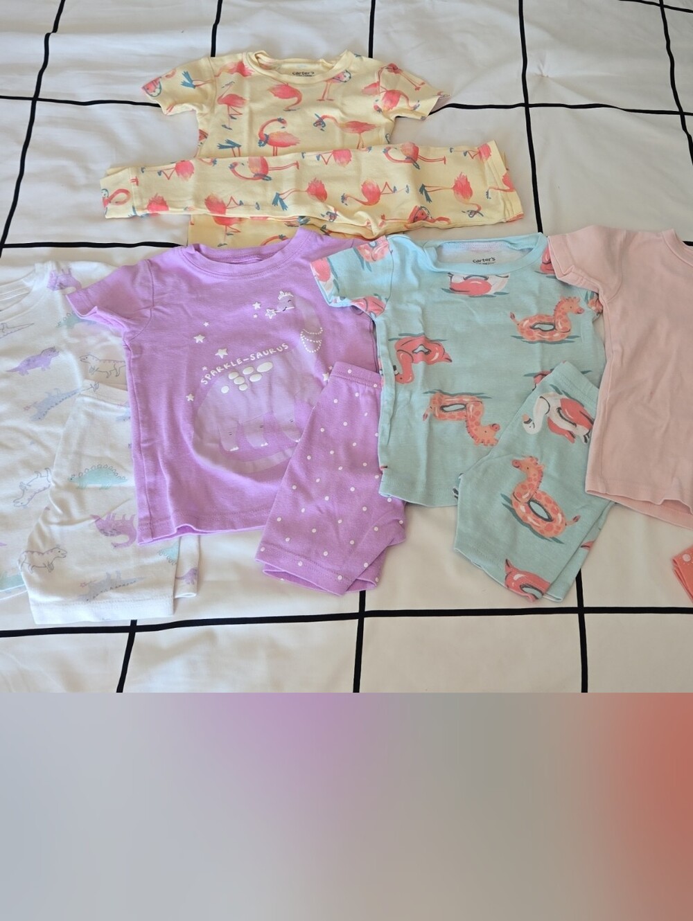Carter's Mixed Girls' Shorts & Top Pajama Sets - 5 Sets total